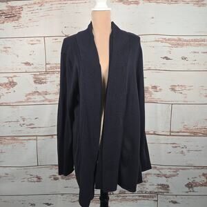 Coldwater Creek Open Front Cardigan Black Size XL 18